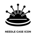 Needle case iconÃÂ  vector isolated on white background, logo con